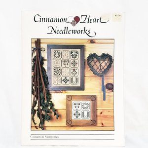 Cinnamon Heart Needleworks Cross Stitch Leaflet Cinnamon Samplings 1986